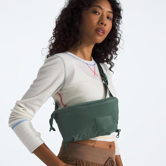 NEW North Face Never Stop Lumbar Pack Crossbody Bag NWT Duck Green Waist Fanny - Picture 8 of 11
